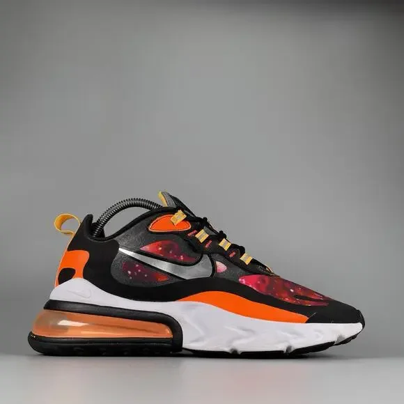 Nike Air Max 270 React Supernova 2020 Men’s 8.5 Orange Running Sneakers Athletic - Picture 6 of 9